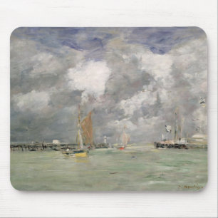 High Tide at Trouville, c.1892-96 (oil on panel) Mouse Pad