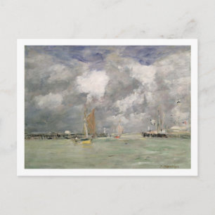 High Tide at Trouville, c.1892-96 (oil on panel) Postcard