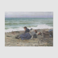 High Tide, Etretat by Daniel Ridgway Knight