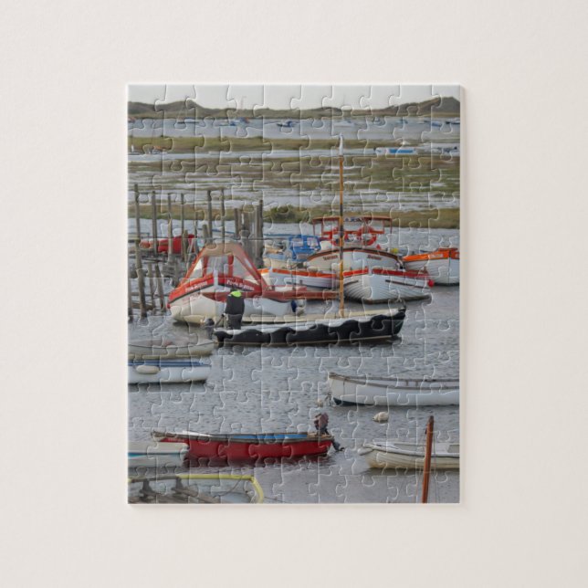 High tide, Morston, Norfolk Jigsaw Puzzle (Vertical)