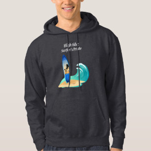 "High Tide: Surfer's Pride" adventure ocean beach  Hoodie