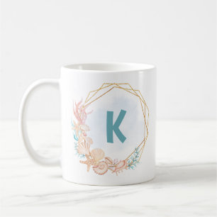 High Tides and Good Vibes Coastal Seashell Mug