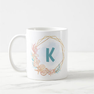 High Tides and Good Vibes Coastal Seashell Mug