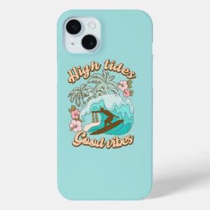 High Tides Surfing Tropical Beach iPhone 15 Mini Case