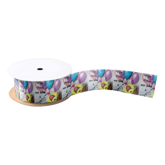 .High time for a party Satin Ribbon