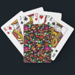 High Tops Playing Cards<br><div class="desc">Cute vintage colourful floral texture</div>