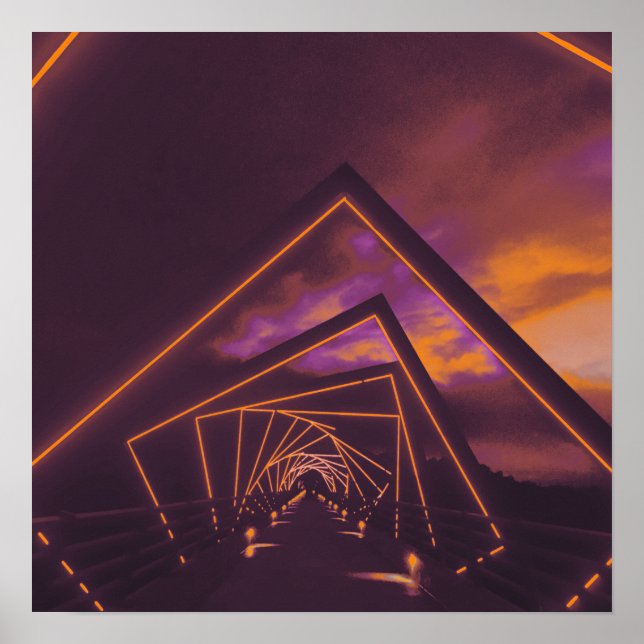 high trestle trail bridge poster (Front)