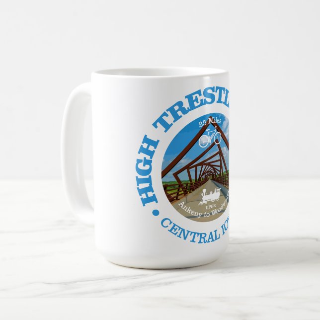 High Trestle Trail (cycling c) Coffee Mug (Front Left)