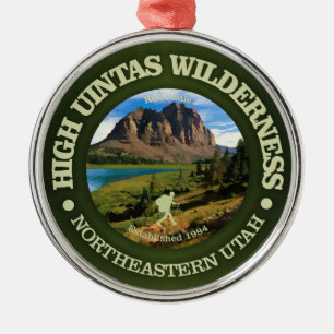 High Uintas Wilderness Metal Ornament