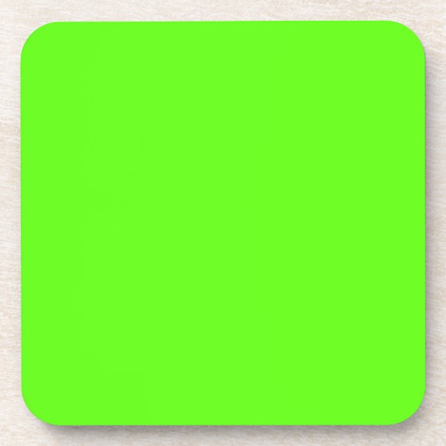 High Visibility Neon Green Coaster (Front)