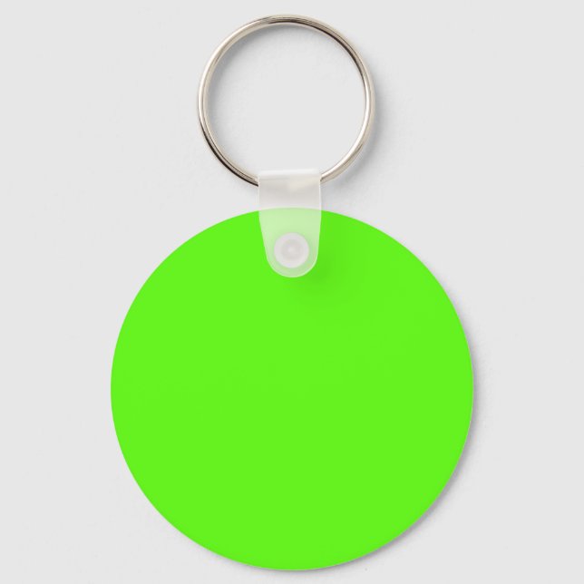 High Visibility Neon Green Key Ring (Front)