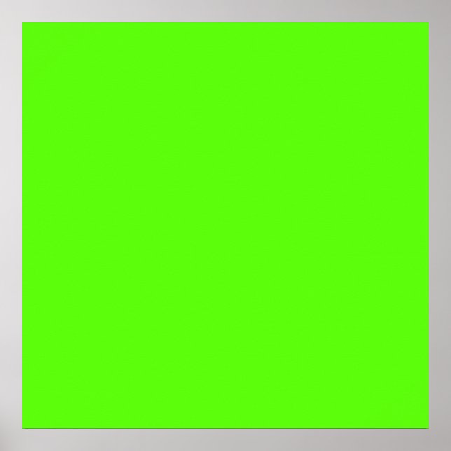 High Visibility Neon Green Poster (Front)