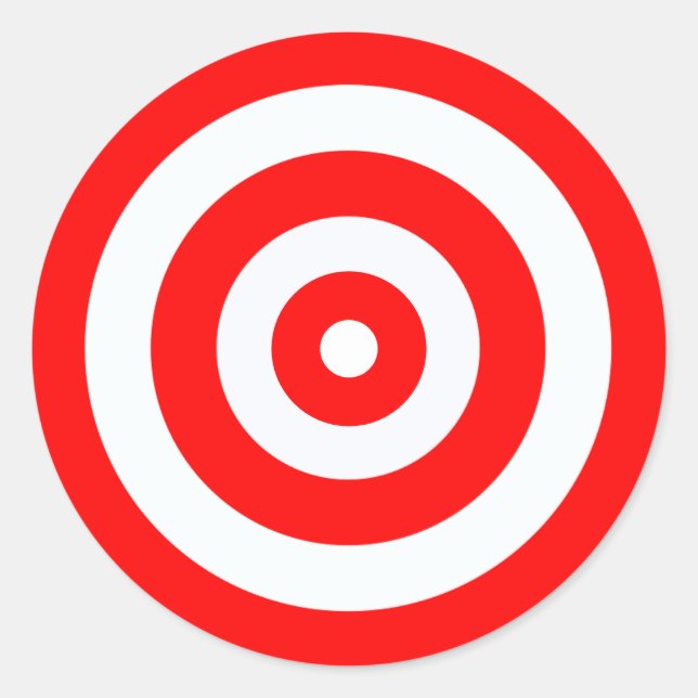 High Visibility Shooting Targets Bright Colourful Classic Round Sticker (Front)