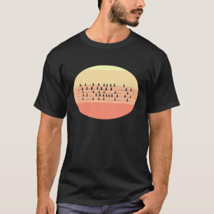 High Voltage Birds Vintage Retro Bird Watcher T-Shirt
