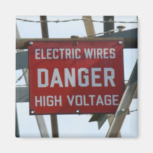High Voltage Danger Magnet