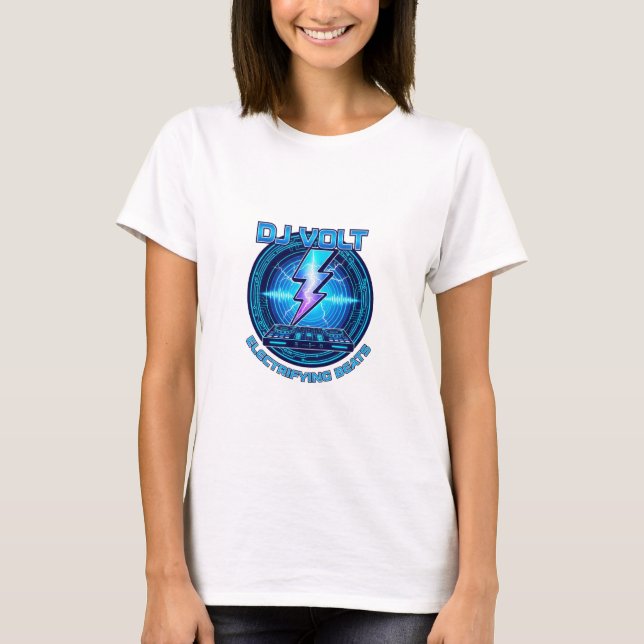 High Voltage DJ Lightning Logo Tee (Front)