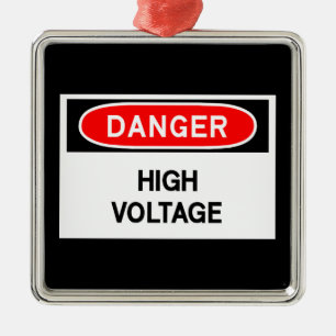 high voltage metal ornament
