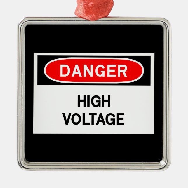 high voltage metal ornament (Front)