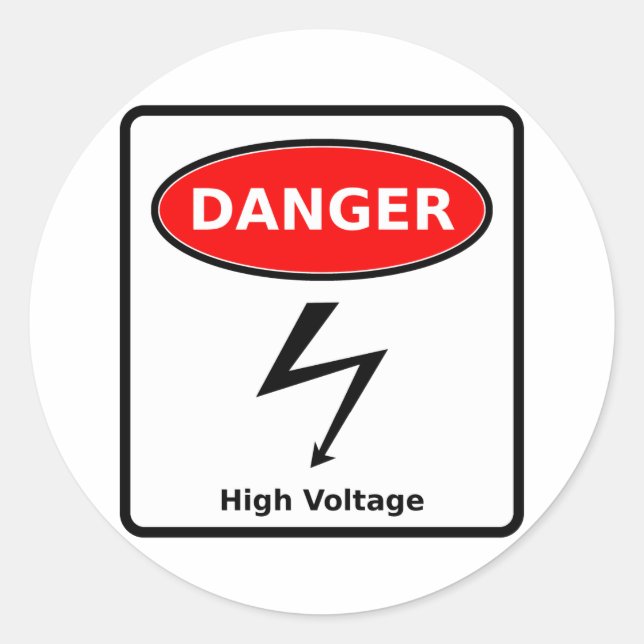 High Voltage Sticker (Front)