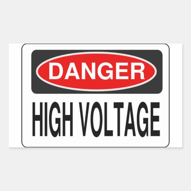 High Voltage stickers (Front)