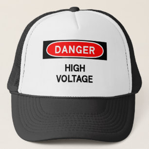 high voltage trucker hat