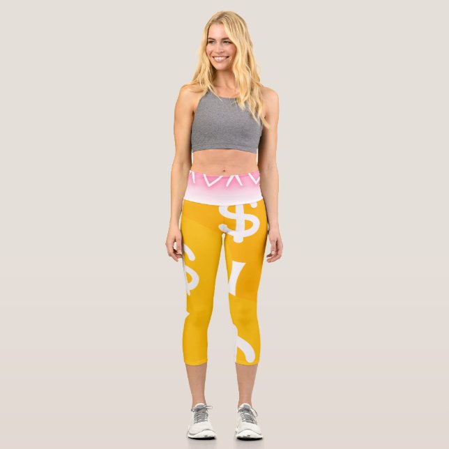 High waist capri leggings (Front)
