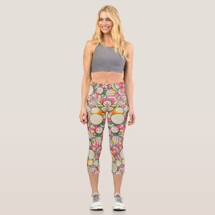 High-waist capris