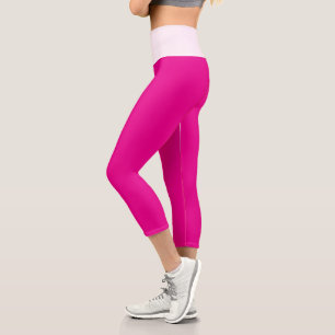 High Waisted Capri Hot Pink 