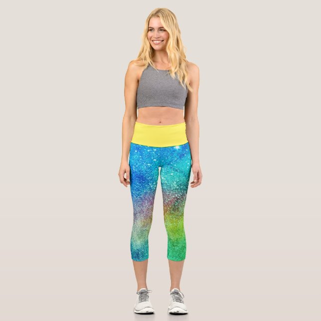 High waisted  capri leggings (Front)