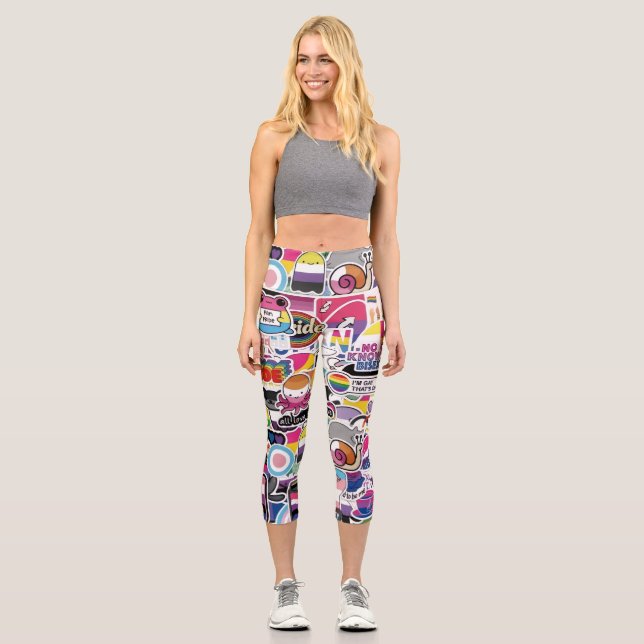 High waisted capri leggings (Front)