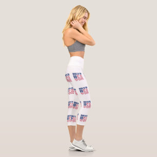 High Waisted Capri Made in the USA Leggings
