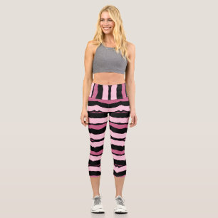 High Waisted Capris, A trendy multicolor design Ca Capri Leggings