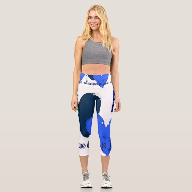 High Waisted Capris Leggings (Front)