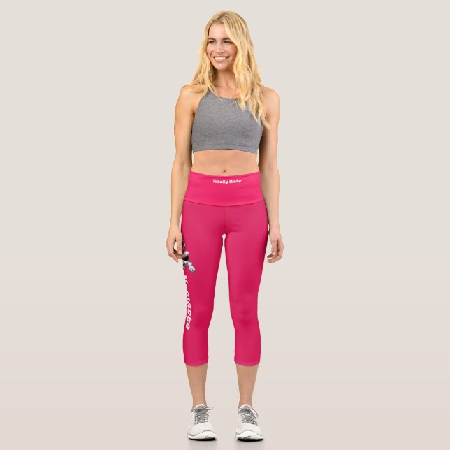 High Waisted Capris | Namaste | Yoga Pants (Front)
