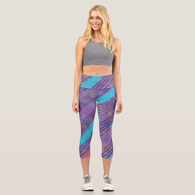 High Waisted Capris Pickleball Pants (Front)