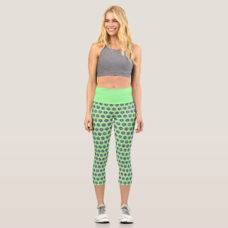 High-Waisted Geometric Capris – Stylish Design