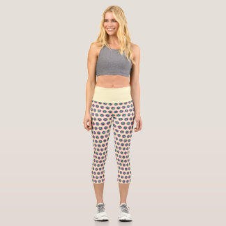 High-Waisted Geometric Capris – Stylish Design