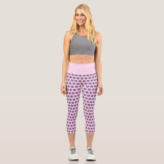 High-Waisted Geometric Capris – Stylish Design