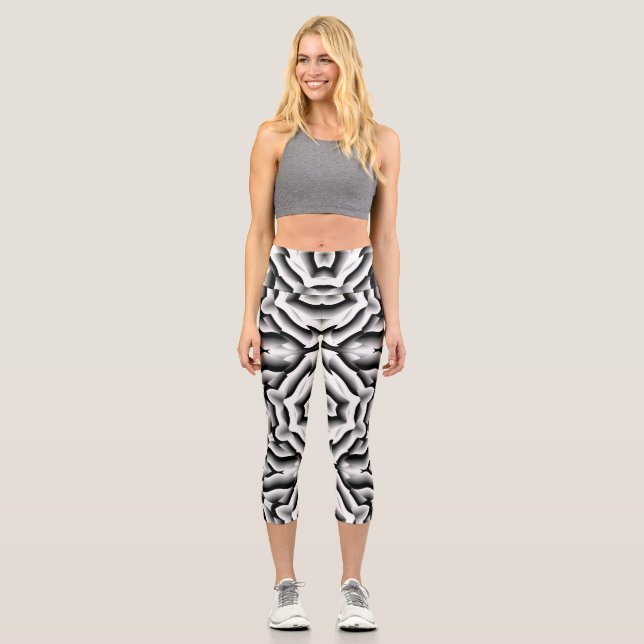High Waisted unique symmetrical Capri design (Front)
