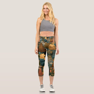 High Waisted Yoga Capris, XS (0-2) Capri Leggings