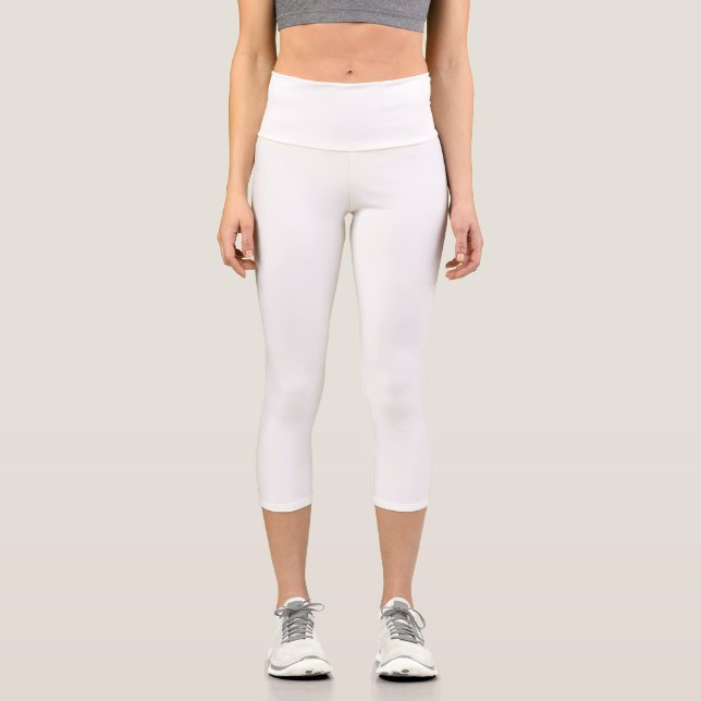 High Waisted Yoga Capris, XS (0-2) Capri Leggings (Front)