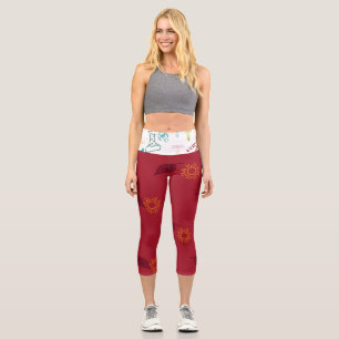 High Waisted Yoga Capris, XS (0-2) Capri Leggings