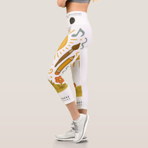 High Waisted Yoga Capris, XS (0-2) Capri Leggings