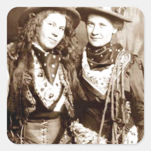 HIgh Western Fashion Square Sticker