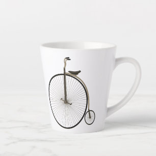 High-Wheel Antique Bicycle  Latte Mug