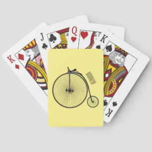 High wheel cartoon illustration playing cards