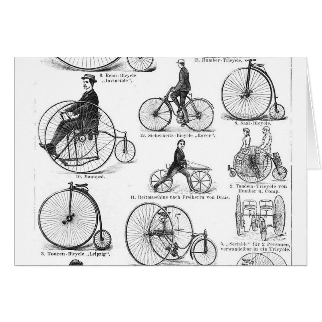 High Wheeler Bicycle Penny Farthing (Front Horizontal)