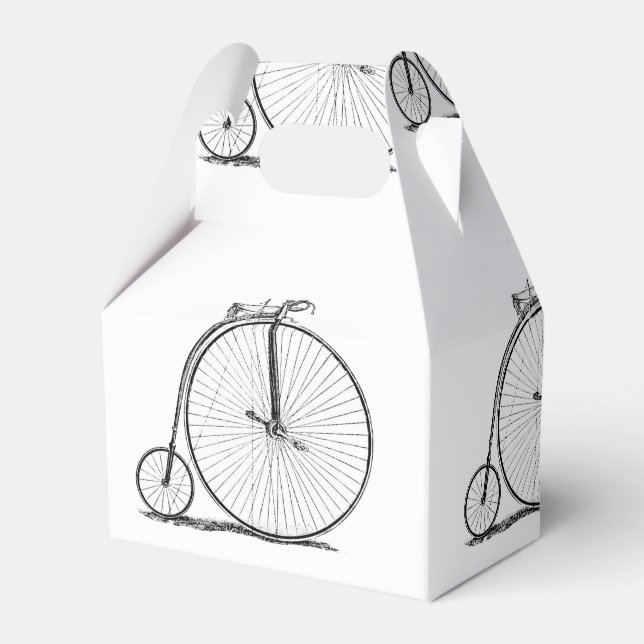 High Wheeler Bicycle Penny Farthing Favour Box (Front Side)