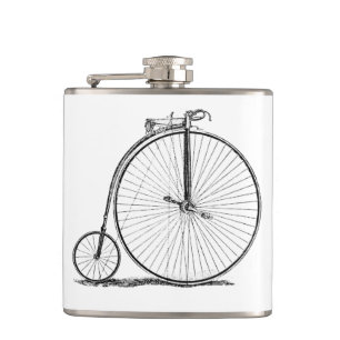 High Wheeler Bicycle Penny Farthing Hip Flask