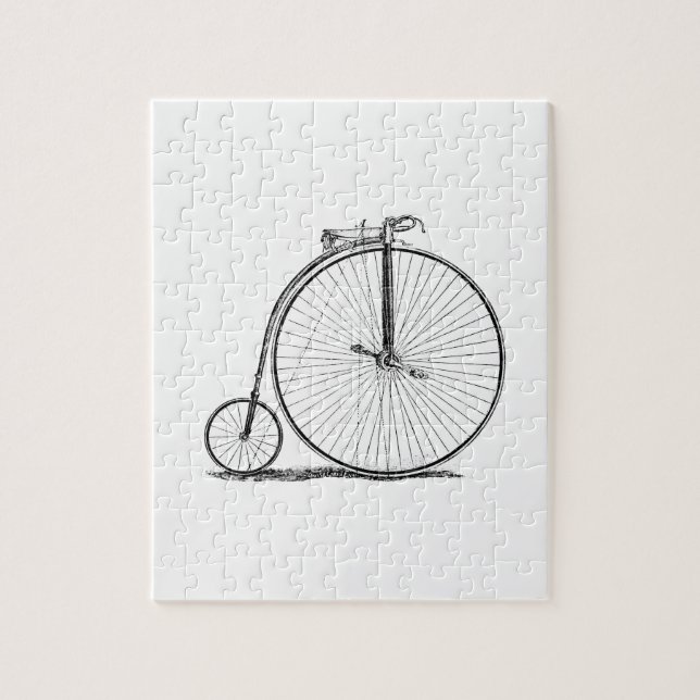 High Wheeler Bicycle Penny Farthing Jigsaw Puzzle (Vertical)